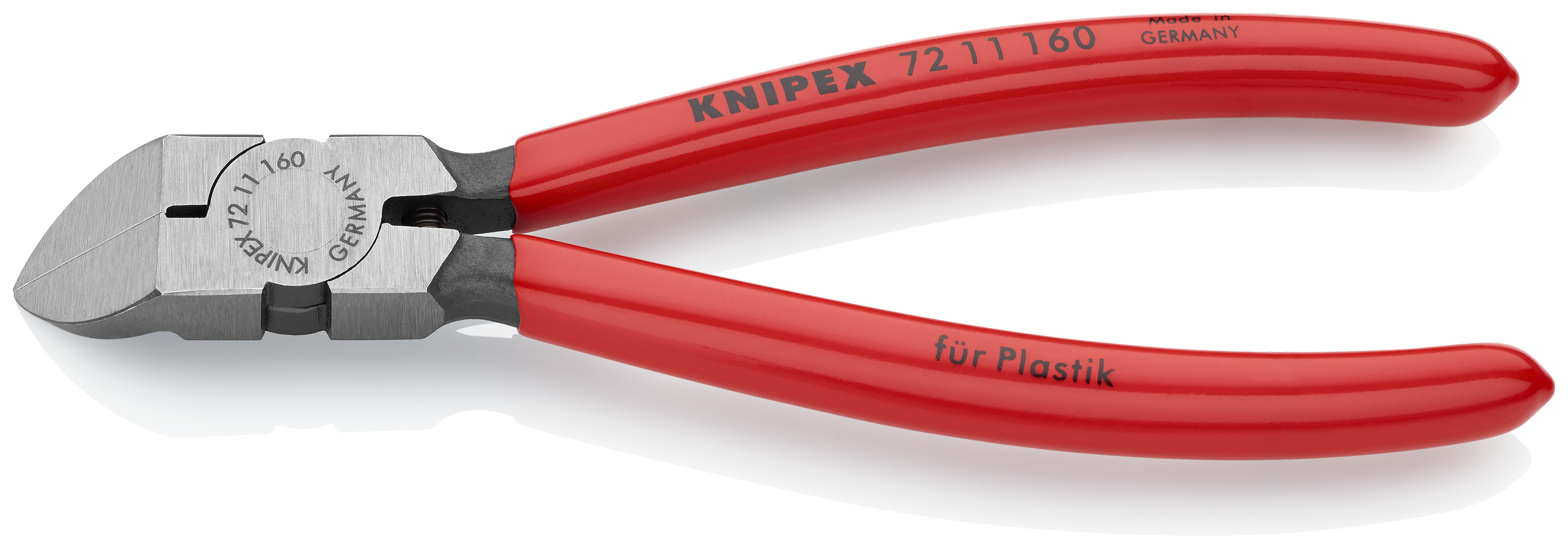 KNIPEX 72 11 160 SB Diagonal Cutters for plastics 160 mm with plastic coating polished