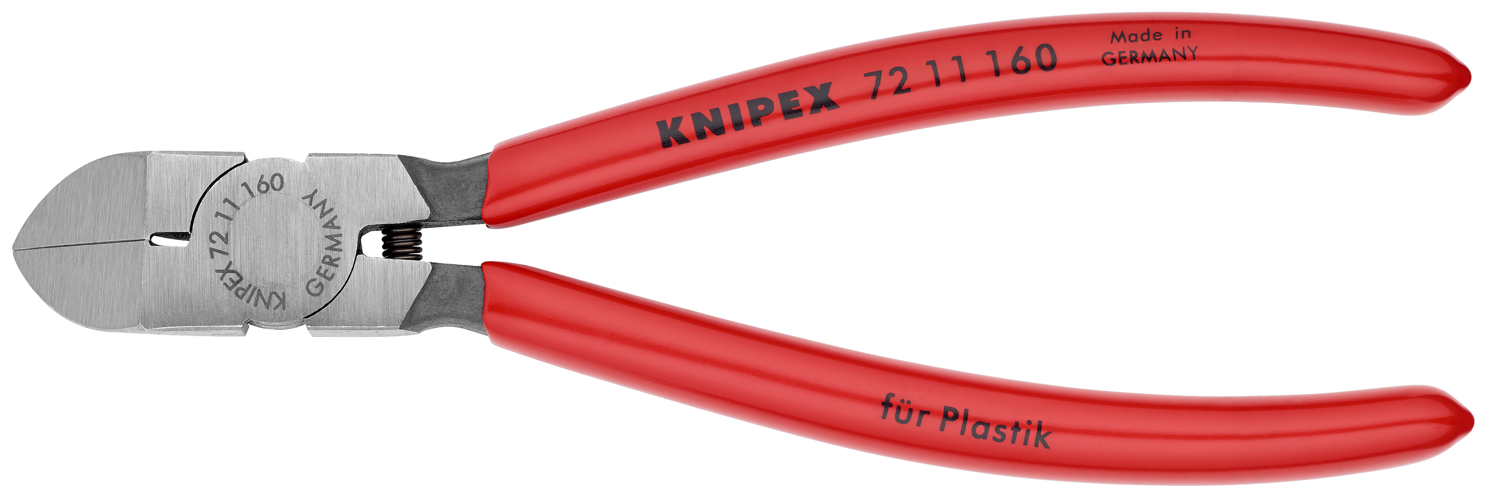 KNIPEX 72 11 160 SB Diagonal Cutters for plastics 160 mm with plastic coating polished thumbnail 5