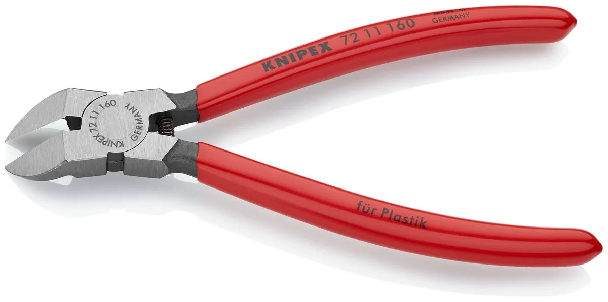 KNIPEX 72 11 160 Diagonal Cutters for plastics 160 mm with plastic coating polished thumbnail 2