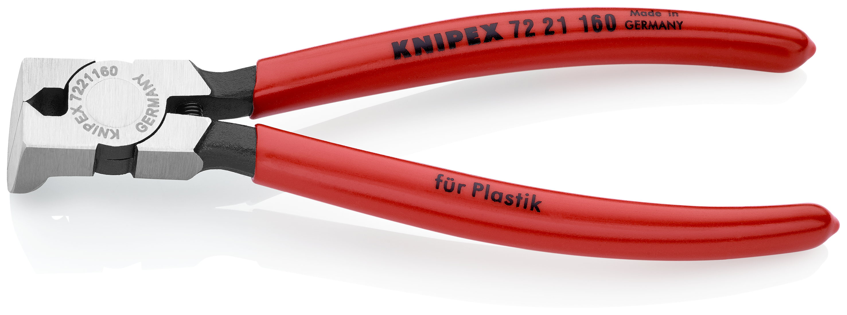 KNIPEX 72 21 160 Diagonal Cutters for plastics 160 mm with plastic coating polished