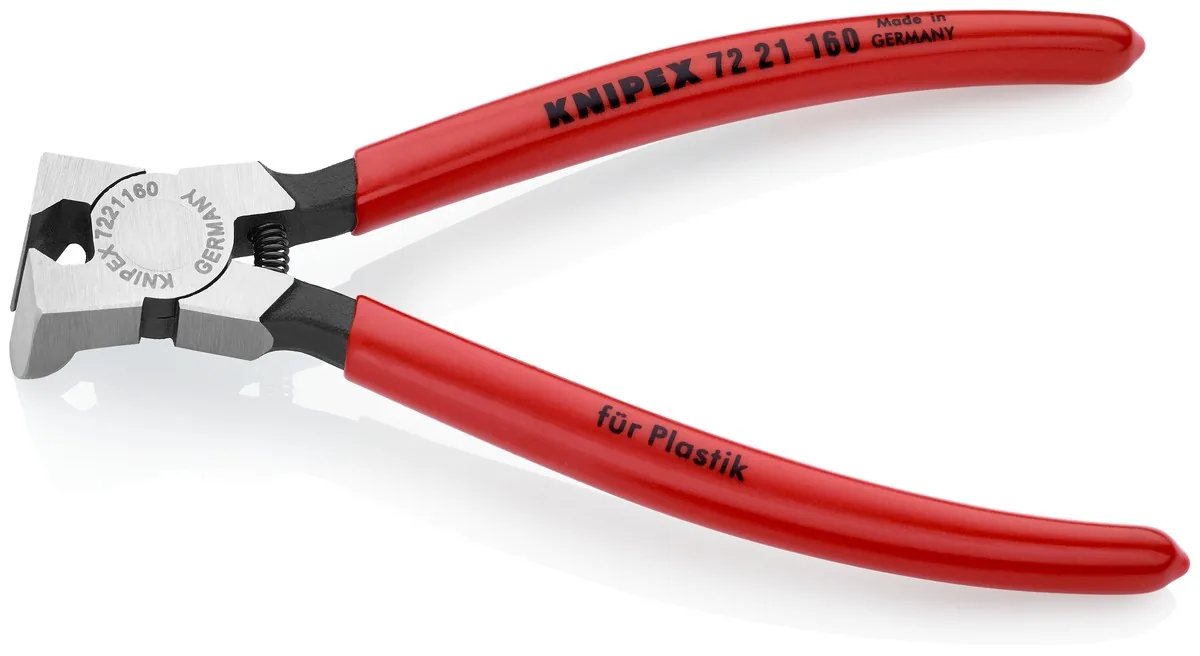 KNIPEX 72 21 160 Diagonal Cutters for plastics 160 mm with plastic coating polished thumbnail 2