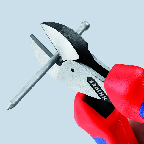 KNIPEX 73 02 160 SB X-Cut® Compact Diagonal Cutter high lever transmission 160 mm black atramentized with multi-component handles polished thumbnail 4