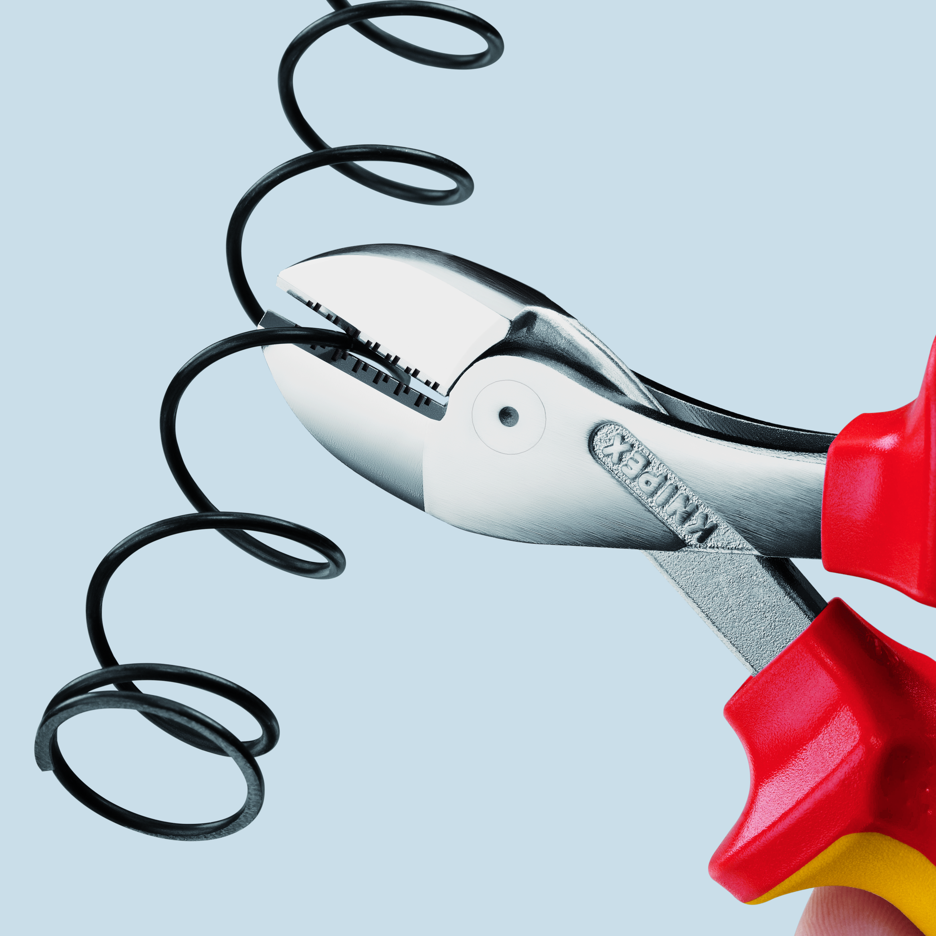 KNIPEX 73 06 160 SB X-Cut® Compact Diagonal Cutter high lever transmission 160 mm chrome-plated insulated with multi-component grips, VDE-tested chrome-plated thumbnail 7