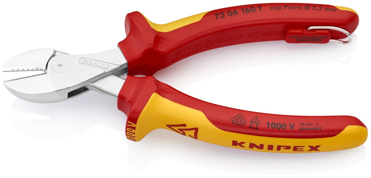 Kìm cắt cạnh X-Cut KNIPEX 73 06 160 T BK, dài 160mm thumbnail 2