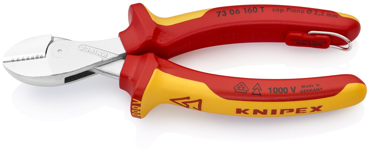 Kìm cắt cạnh X-Cut KNIPEX 73 06 160 T, dài 160mm