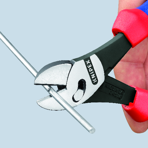 KNIPEX 73 72 180 BK TwinForce® High Performance Diagonal Cutters 180 mm black atramentized with comfort handles polished thumbnail 2