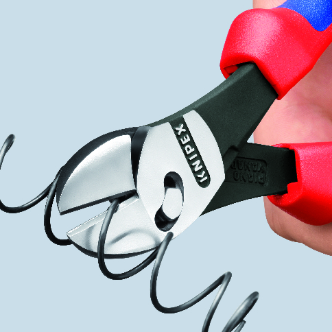 KNIPEX 73 72 180 BK TwinForce® High Performance Diagonal Cutters 180 mm black atramentized with comfort handles polished thumbnail 3