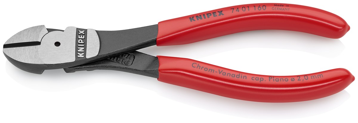 Kìm cắt cạnh cường lực KNIPEX 74 01 160 SB, dài 160mm