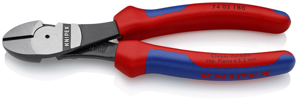 Kìm cắt cạnh cường lực KNIPEX 74 02 180 SB, dài 180mm