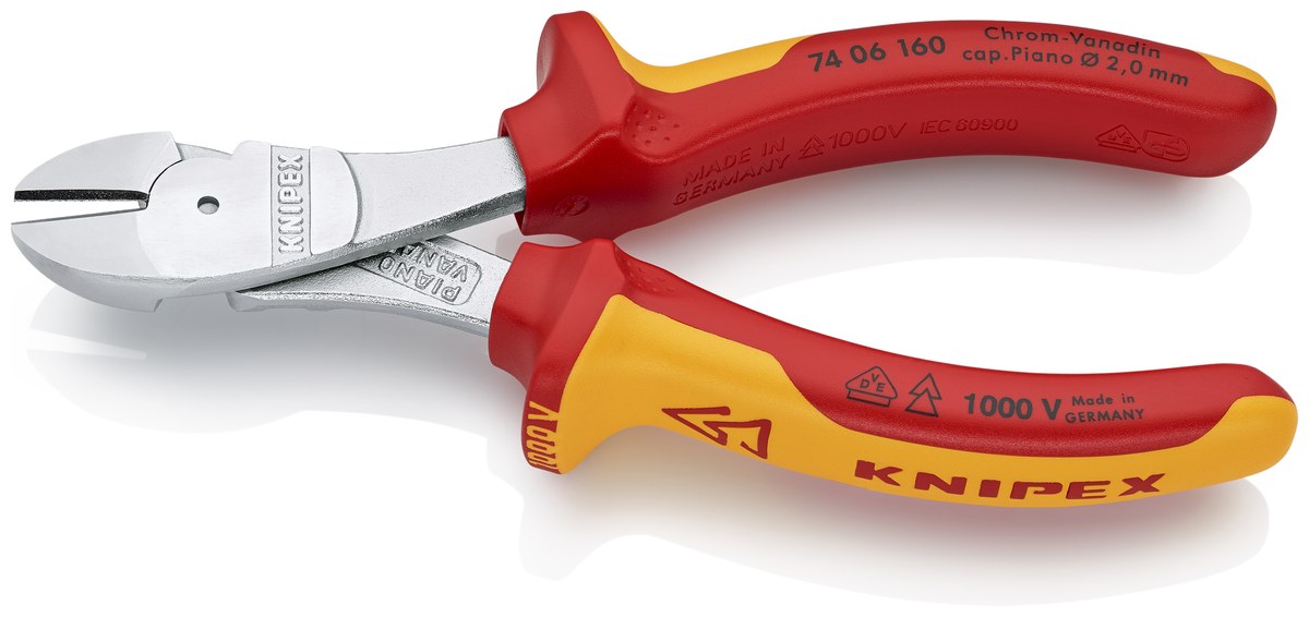 Kìm cắt cạnh cường lực KNIPEX 74 06 160 SB, dài 160mm thumbnail 2