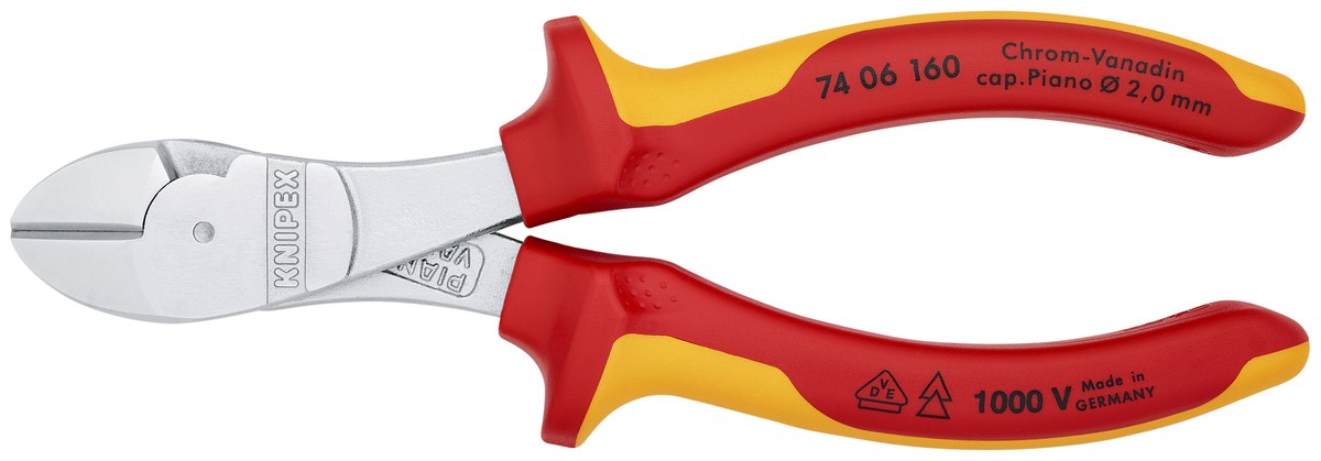 Kìm cắt cạnh cường lực KNIPEX 74 06 160 SB, dài 160mm thumbnail 3