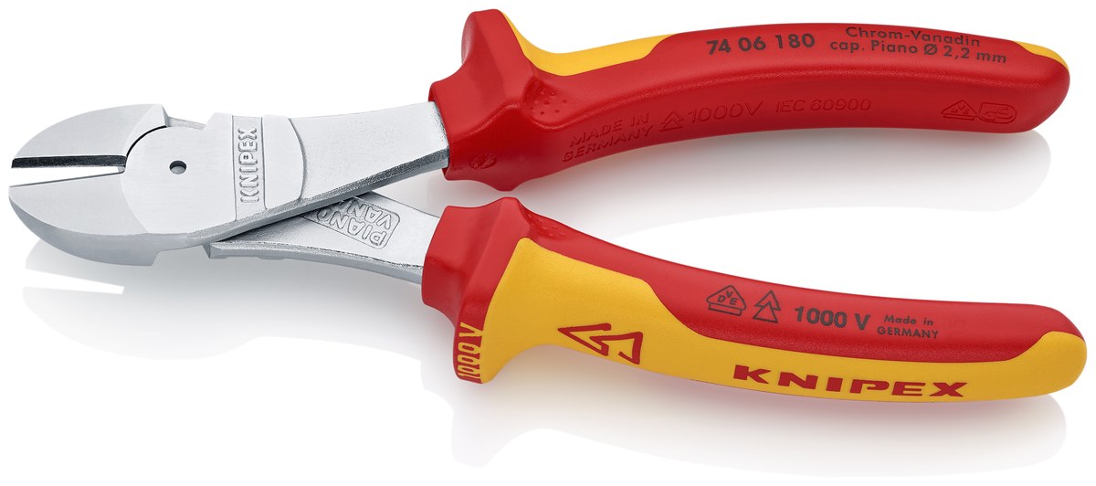 Kìm cắt cạnh cường lực KNIPEX 74 06 180 SB, dài 180mm thumbnail 2