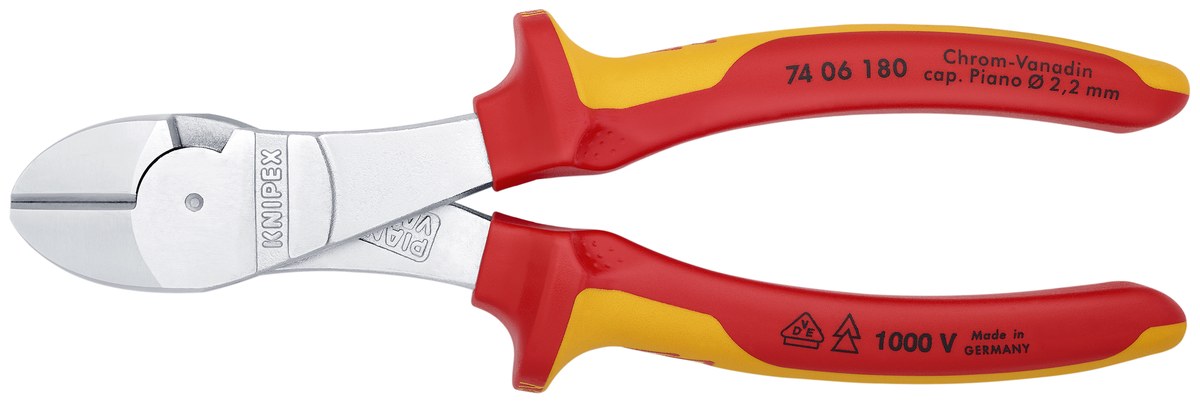 Kìm cắt cạnh cường lực KNIPEX 74 06 180 SB, dài 180mm thumbnail 3