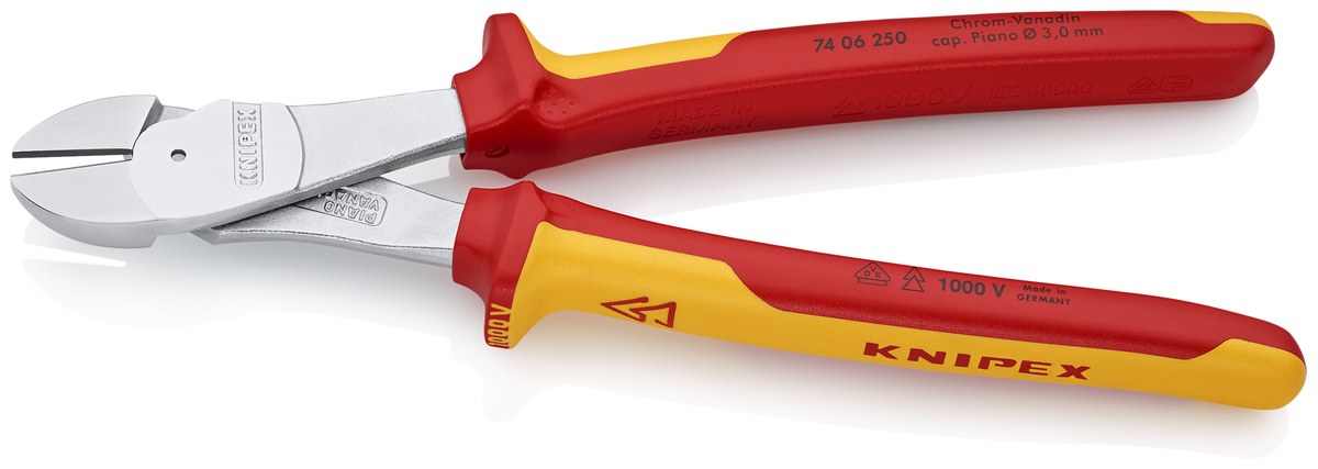 Kìm cắt cạnh cường lực KNIPEX 74 06 250 T BK, dài 250mm thumbnail 4