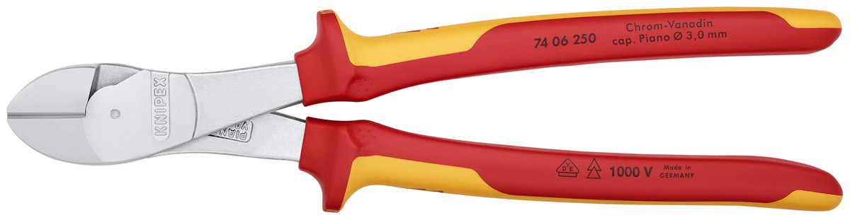 Kìm cắt cạnh cường lực KNIPEX 74 06 250 T BK, dài 250mm thumbnail 5
