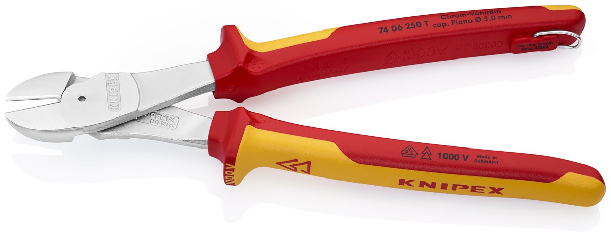 Kìm cắt cạnh cường lực KNIPEX 74 06 250 T BK, dài 250mm thumbnail 2