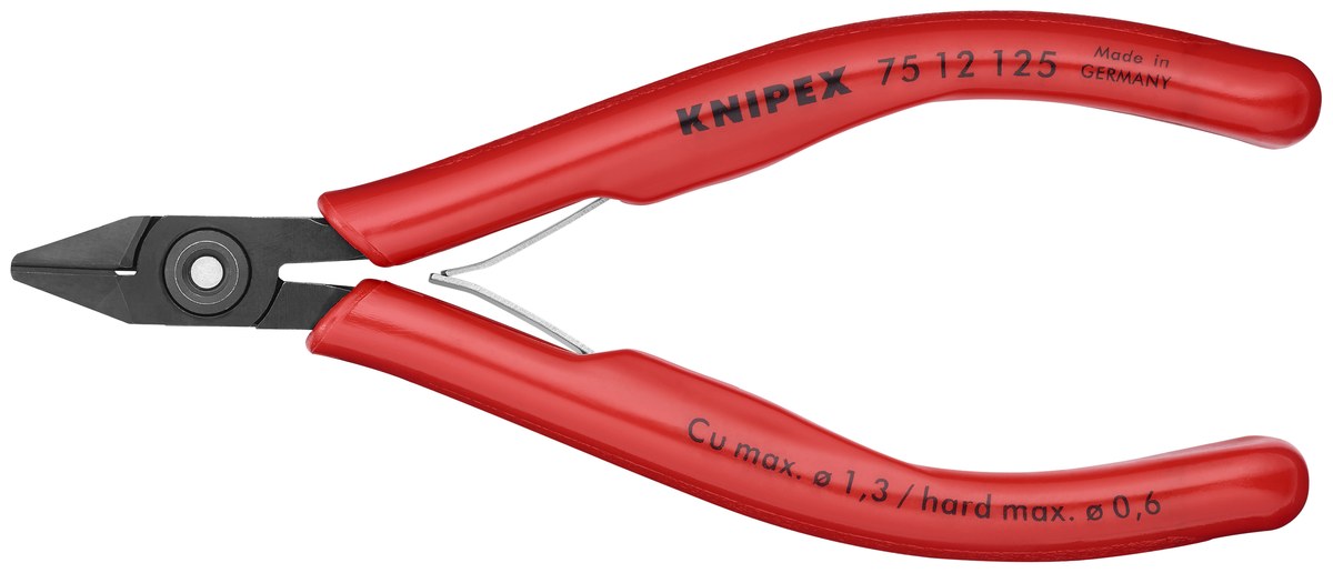 Kìm cắt cạnh chân linh kiện KNIPEX 75 12 125, dài 125mm thumbnail 3