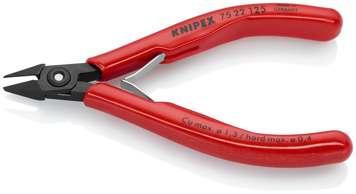 Kìm cắt cạnh chân linh kiện KNIPEX 75 22 125, dài 125mm thumbnail 2