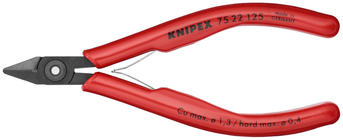 Kìm cắt cạnh chân linh kiện KNIPEX 75 22 125, dài 125mm thumbnail 3