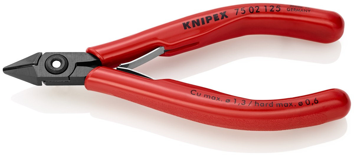 Kìm cắt cạnh chân linh kiện KNIPEX 75 52 125, dài 125mm thumbnail 5