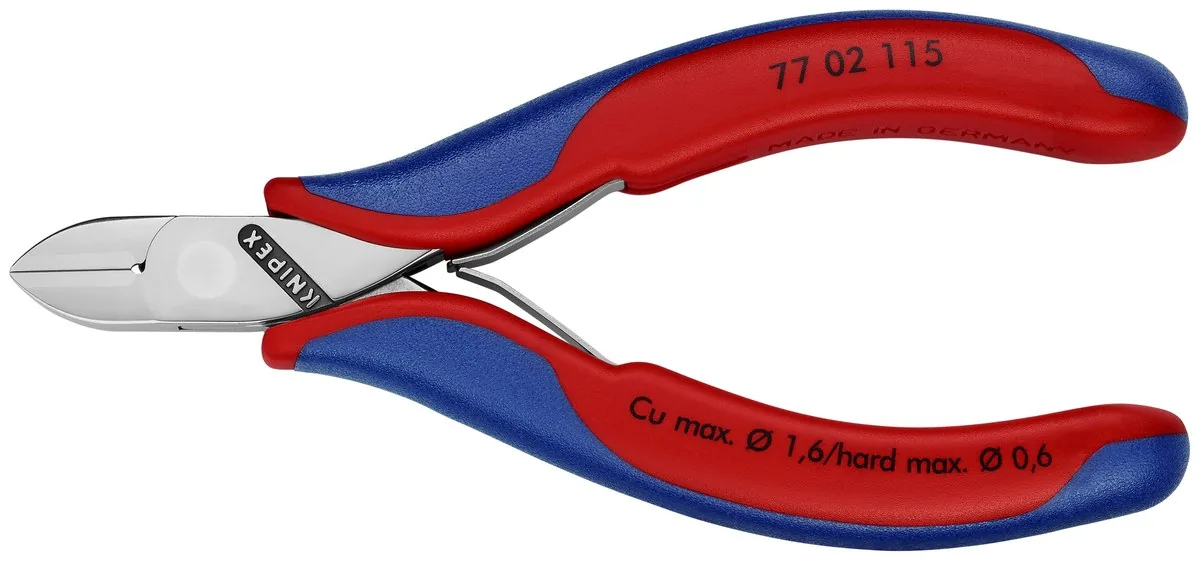Kìm cắt cạnh Knipex 77 02 115, cắt chân linh kiện điện tử thumbnail 4