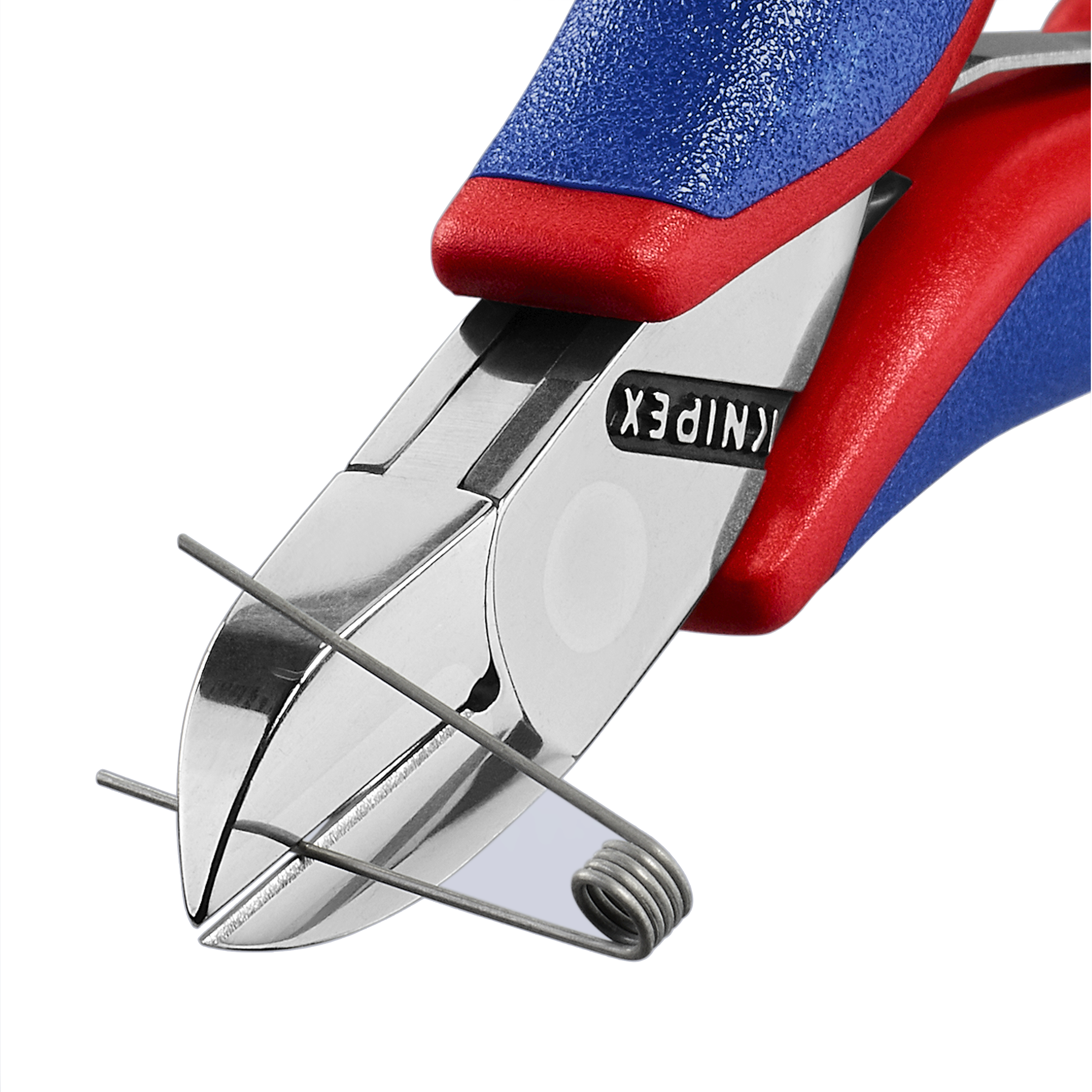 KNIPEX 77 02 115 SB Electronics Diagonal Cutter with box joint 115 mm with multi-component handles mirror polished thumbnail 8