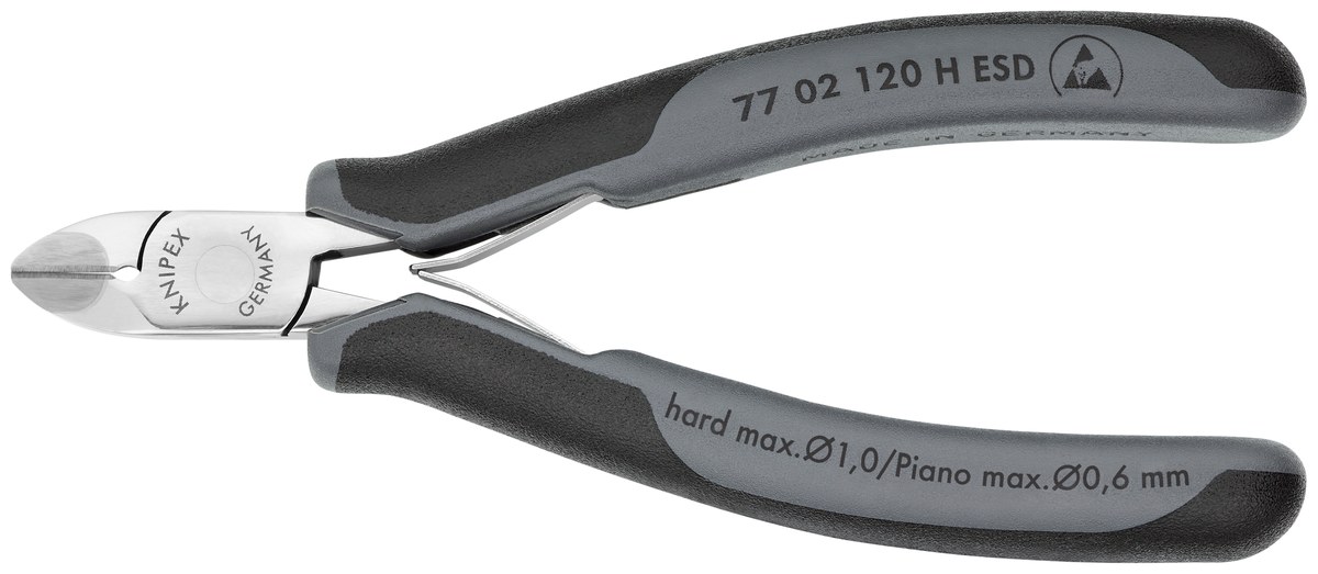 Kìm cắt cạnh chân linh kiện carbide KNIPEX 77 02 120 H ESD, dài 120mm thumbnail 5