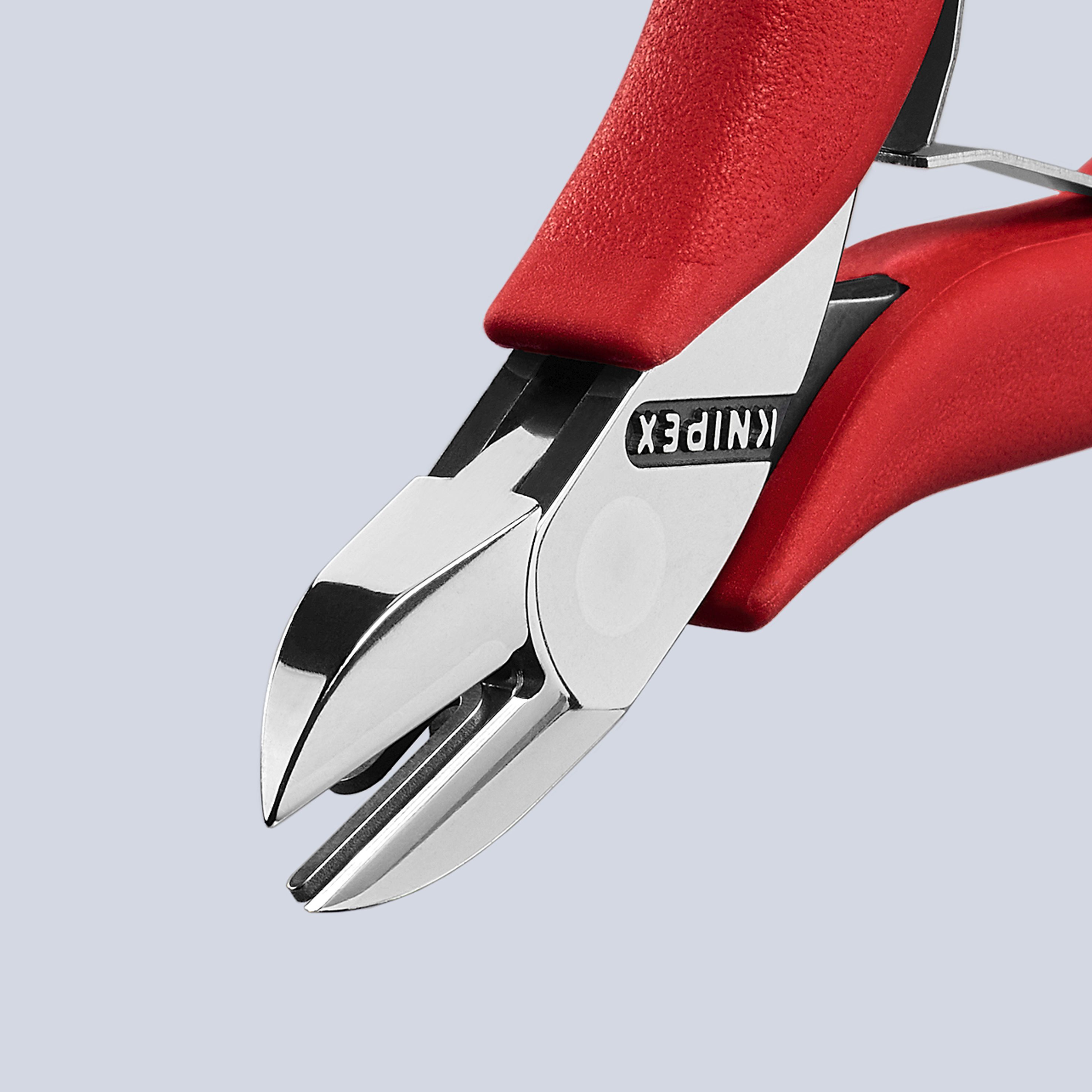 KNIPEX 77 11 115 Electronics Diagonal Cutter with box joint 115 mm with non-slip plastic grips mirror polished thumbnail 7