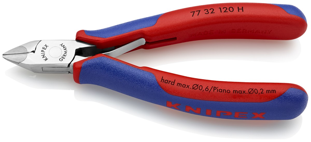 Kìm cắt cạnh chân linh kiện carbide KNIPEX 77 32 120 H ESD, dài 120mm thumbnail 4