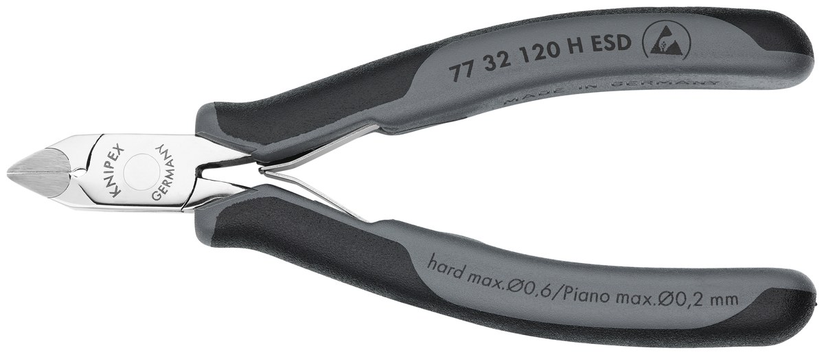 Kìm cắt cạnh chân linh kiện carbide KNIPEX 77 32 120 H ESD, dài 120mm thumbnail 7
