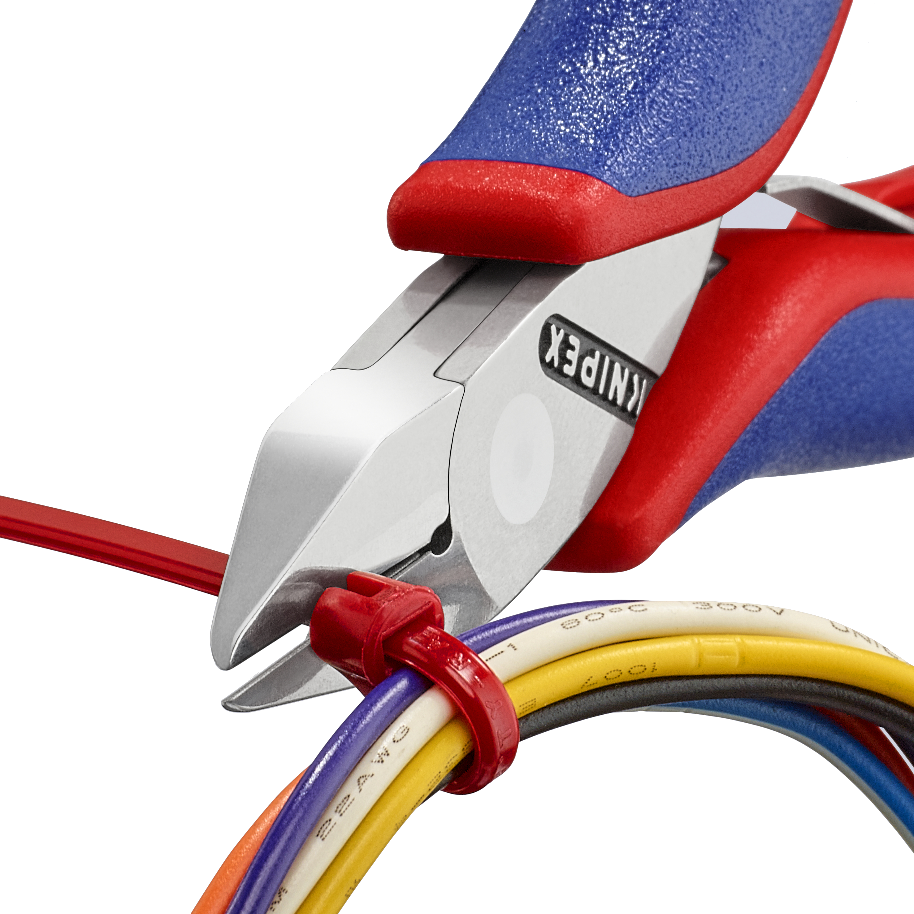 KNIPEX 77 42 115 SB Electronics Diagonal Cutter with box joint 115 mm with multi-component handles mirror polished thumbnail 4