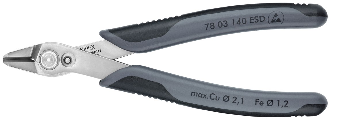 Kìm cắt chân linh kiện sát mép Super Knips KNIPEX 78 03 140 ESD, dài 140mm thumbnail 4