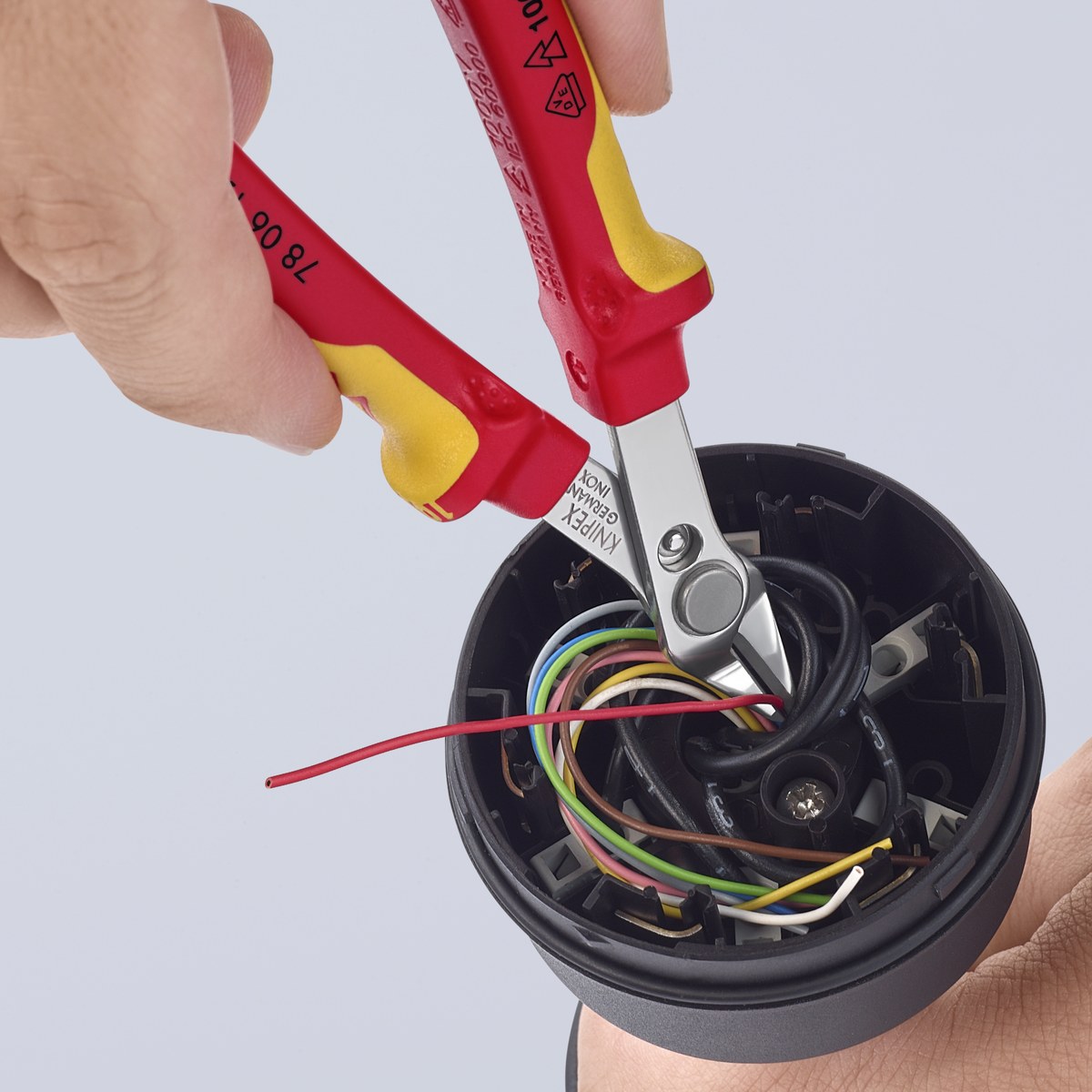 Kìm cắt chân linh kiện sát mép Super Knips KNIPEX 78 06 125 SB, dài 125mm thumbnail 4