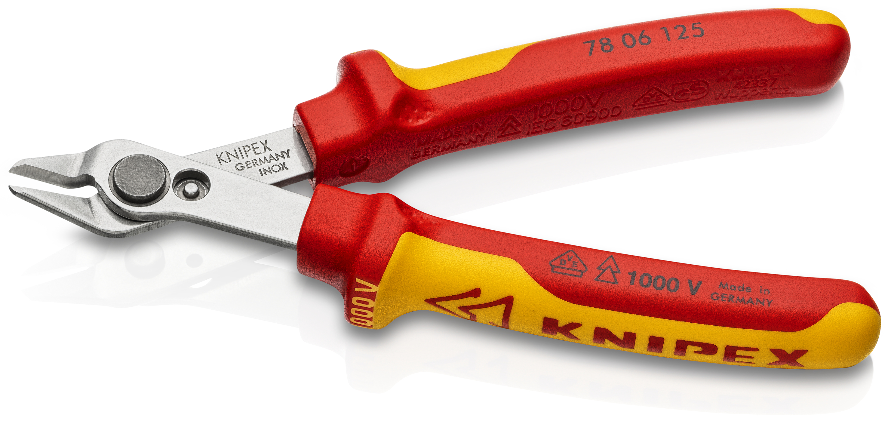 KNIPEX 78 06 125 Electronic Super Knips® VDE 125 mm insulated with multi-component grips, VDE-tested polished thumbnail 2
