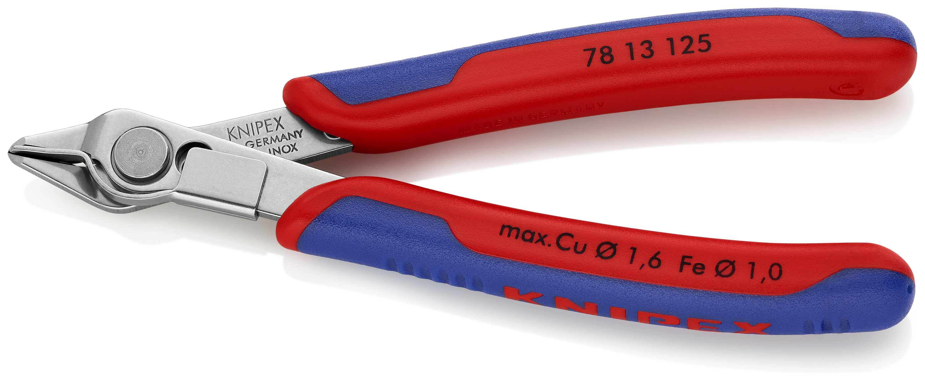 KNIPEX 78 13 125 ESD Electronic Super Knips® ESD 125 mm with multi-component handles polished thumbnail 2