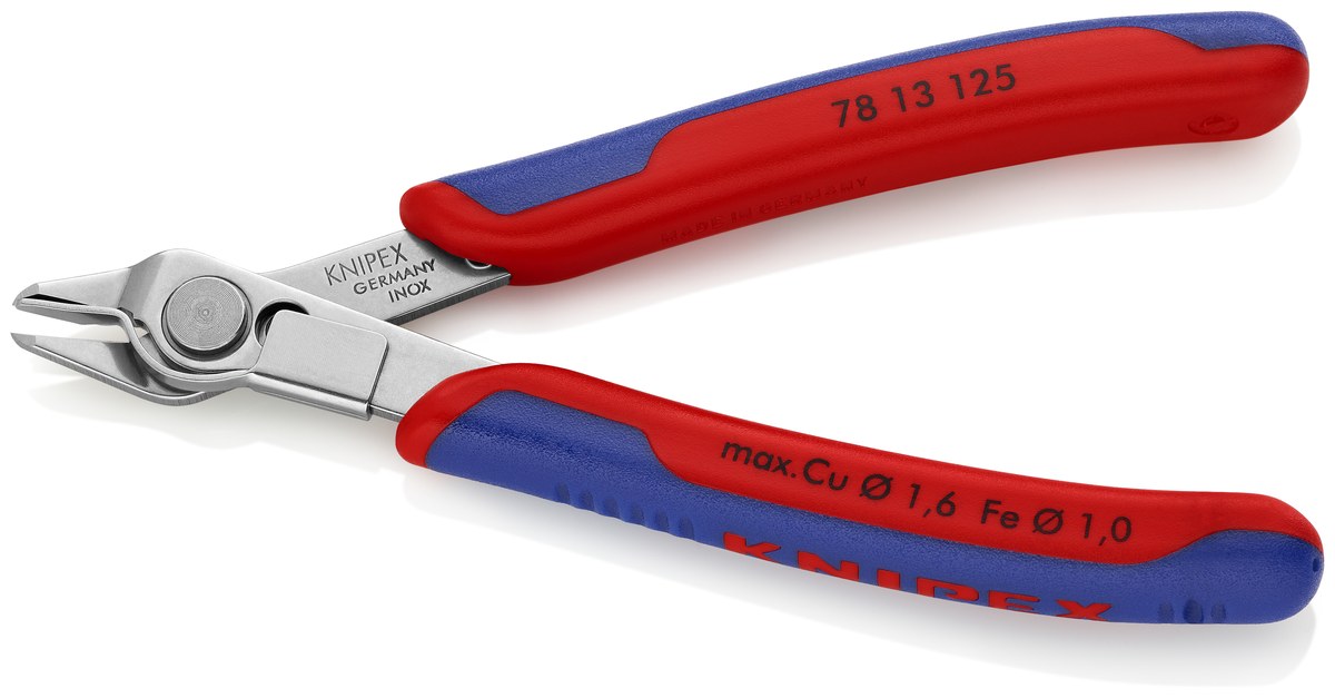 Kìm cắt chân linh kiện sát mép Super Knips KNIPEX 78 13 125 SB, dài 125mm thumbnail 2