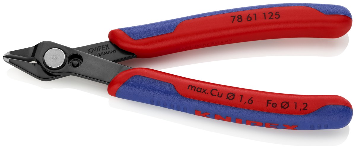 Kìm cắt chân linh kiện sát mép Super Knips KNIPEX 78 61 125 ESDSB, dài 125mm thumbnail 3