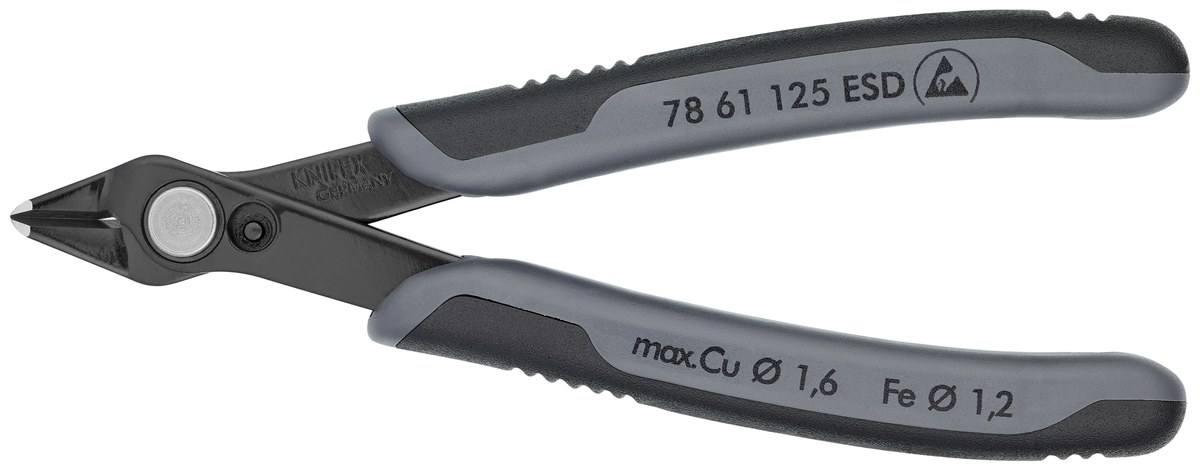 Kìm cắt chân linh kiện sát mép Super Knips KNIPEX 78 61 125 ESDSB, dài 125mm thumbnail 7