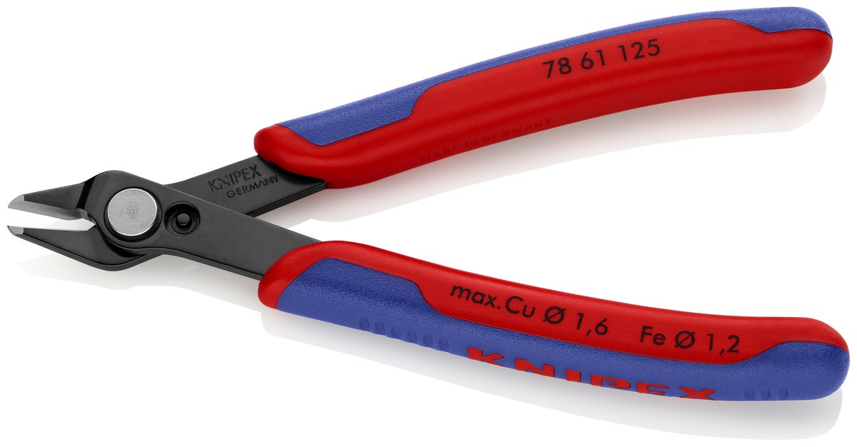 Kìm cắt chân linh kiện sát mép Super Knips KNIPEX 78 61 125 SB, dài 125mm thumbnail 2