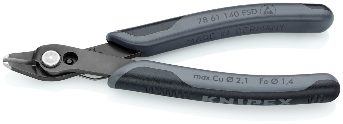 Kìm cắt chân linh kiện sát mép Super Knips KNIPEX 78 61 140 ESD, dài 140mm thumbnail 2