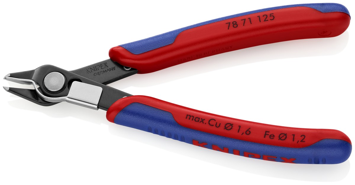 Kìm cắt chân linh kiện sát mép Super Knips KNIPEX 78 71 125 SB, dài 125mm thumbnail 2