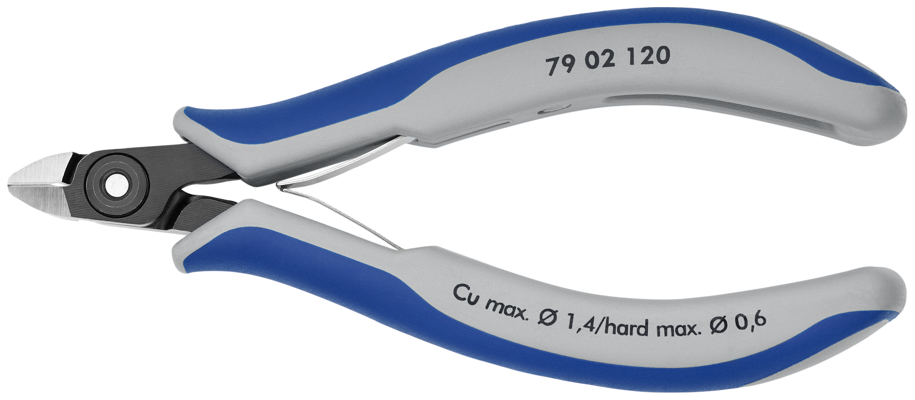 KNIPEX 79 02 120 Precision Electronics Diagonal Cutter 120 mm burnished with multi-component handles polished