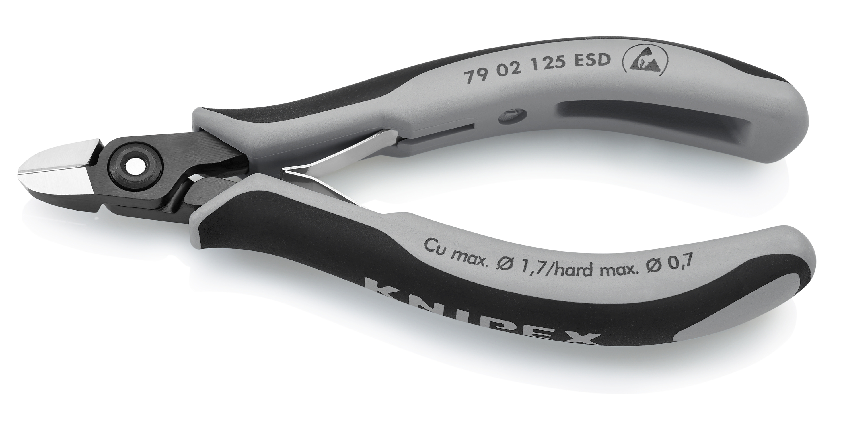 KNIPEX 79 22 120 ESD Precision Electronics Side Cutter ESD 120 mm burnished with multi-component handles polished thumbnail 6