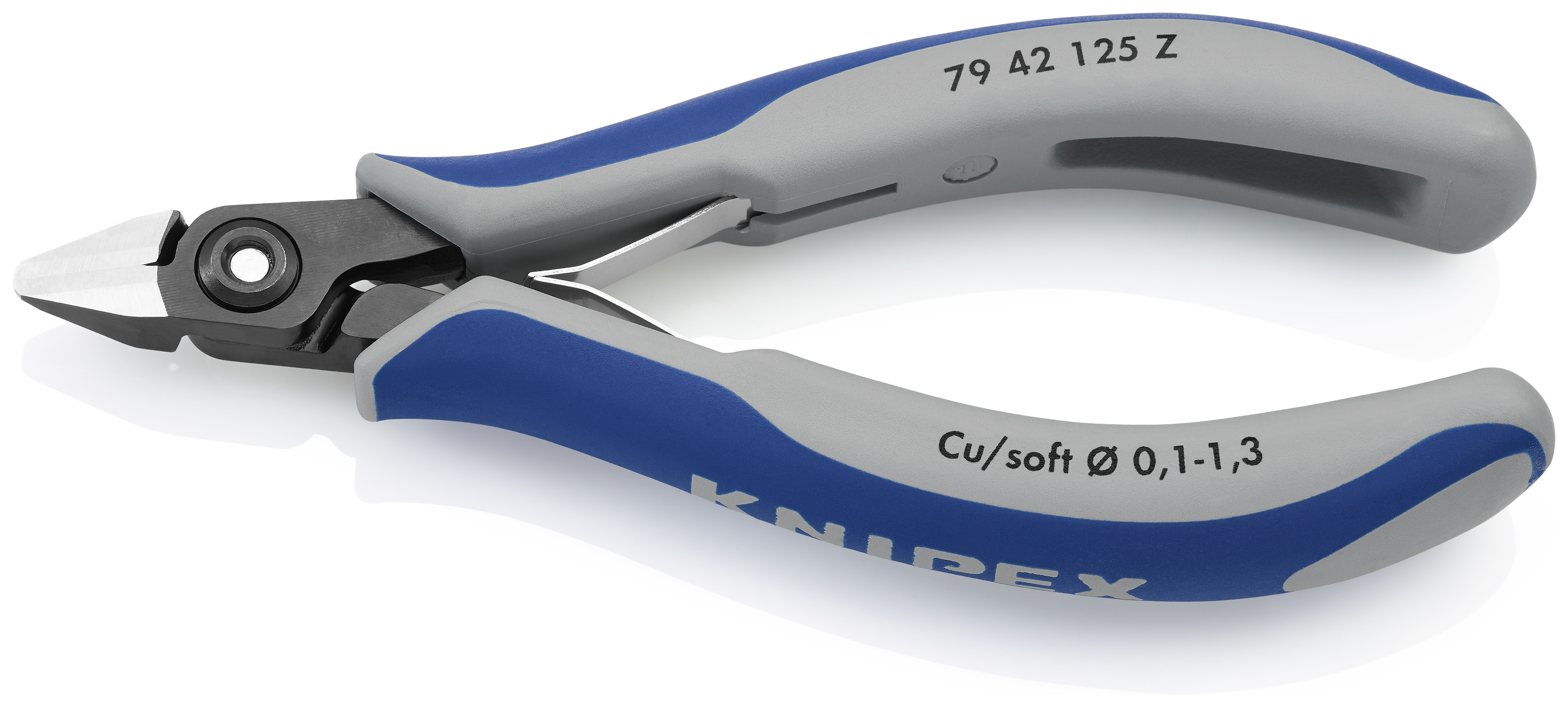 KNIPEX 79 42 125 Z Precision Electronics Diagonal Cutter 125 mm burnished with multi-component handles polished thumbnail 4