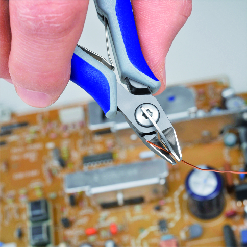 KNIPEX 79 52 125 Precision Electronics Diagonal Cutter 125 mm burnished with multi-component handles polished thumbnail 3