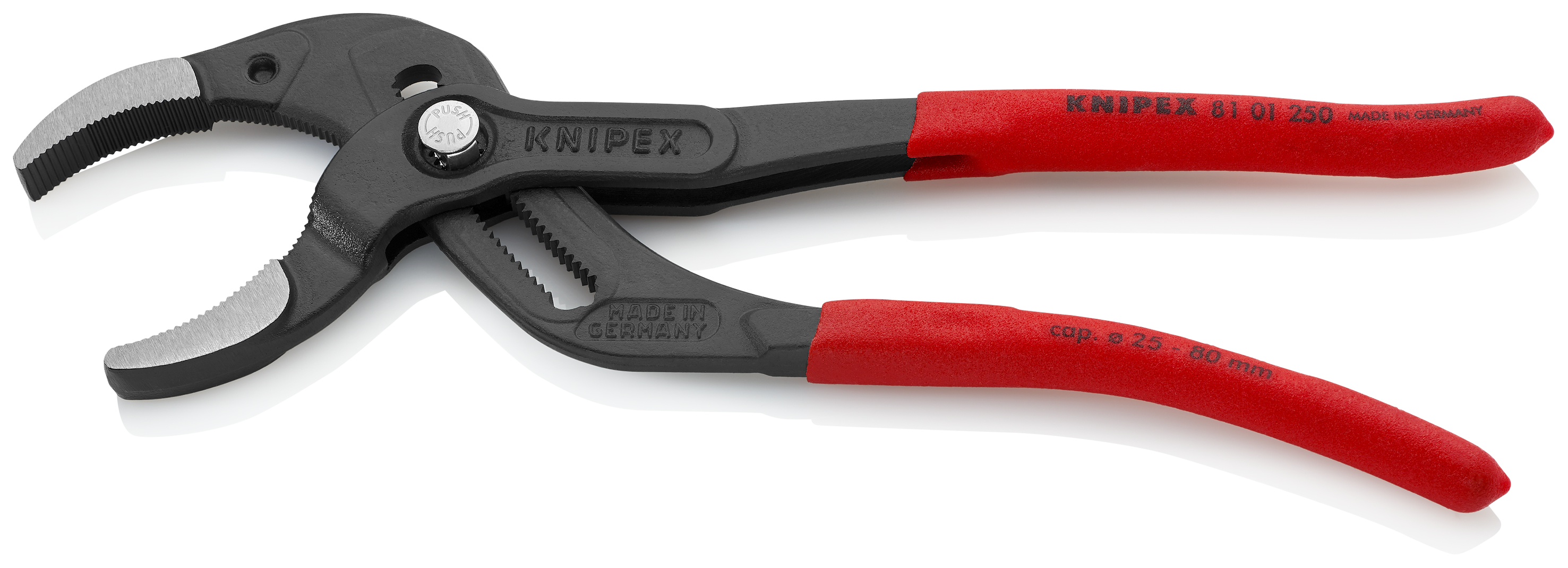 KNIPEX 81 01 250 SB Siphon and Connector Pliers 250 mm black atramentized with non-slip plastic coating polished thumbnail 2