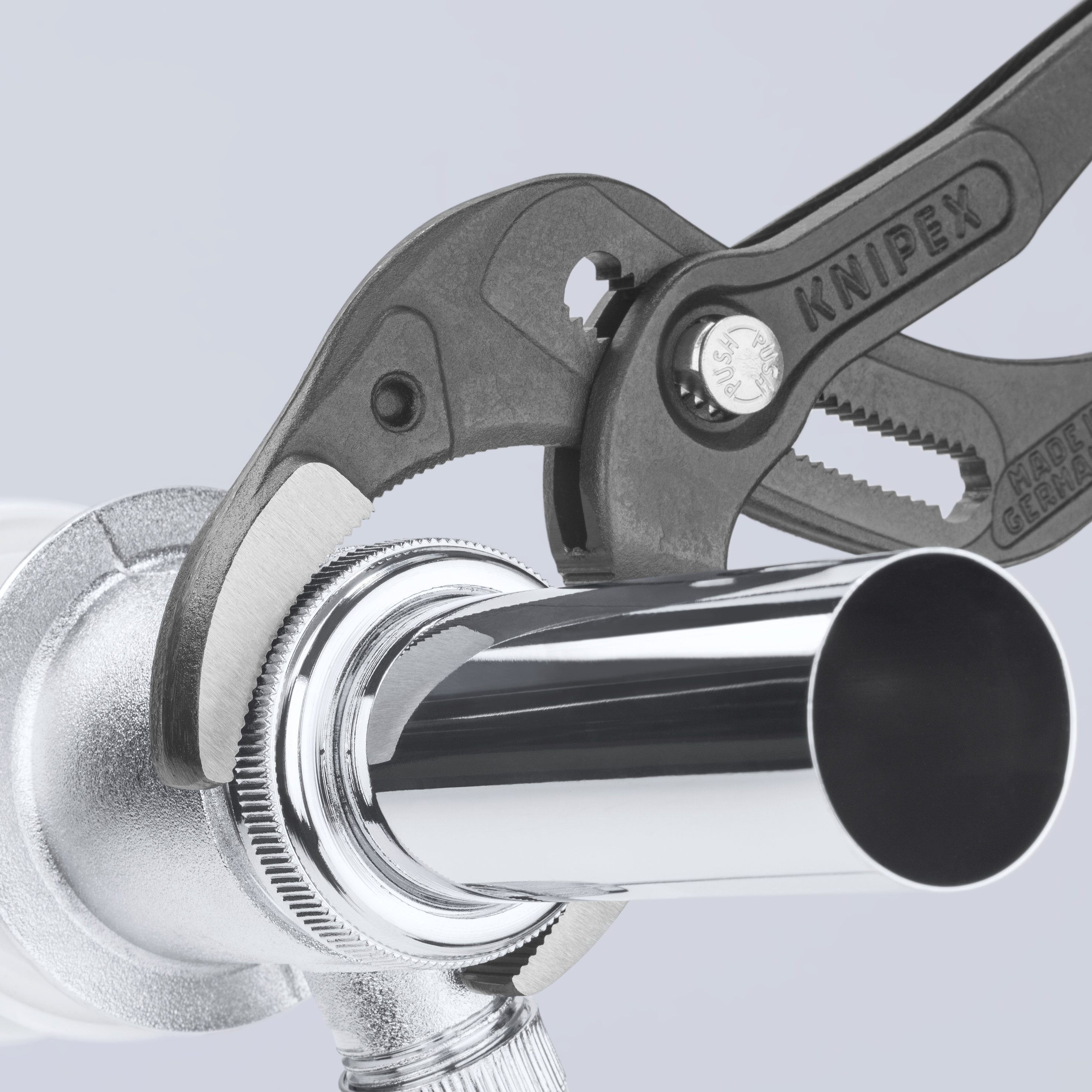 KNIPEX 81 01 250 SB Siphon and Connector Pliers 250 mm black atramentized with non-slip plastic coating polished thumbnail 5