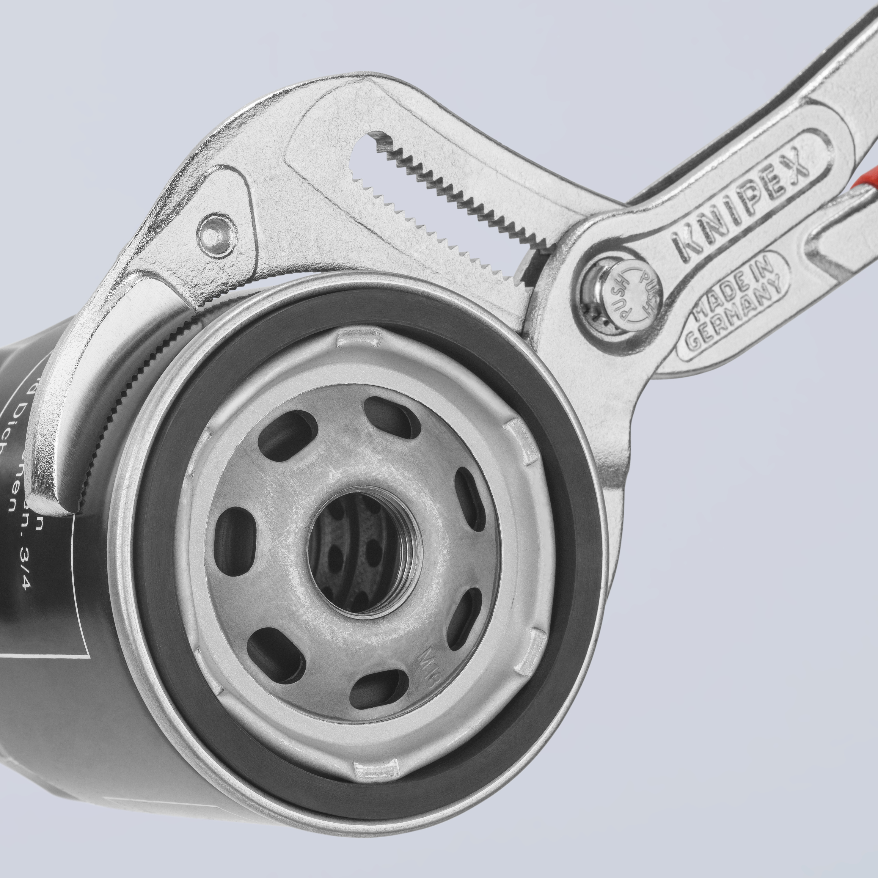 KNIPEX 81 03 250 SB Siphon and Connector Pliers 250 mm chrome-plated with non-slip plastic coating polished thumbnail 4