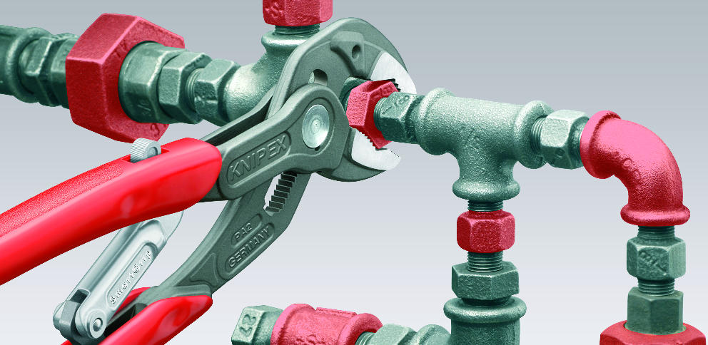 KNIPEX 85 01 250 SB SmartGrip® Water Pump Pliers with automatic adjustment 250 mm grey atramentized with non-slip plastic coating polished thumbnail 6