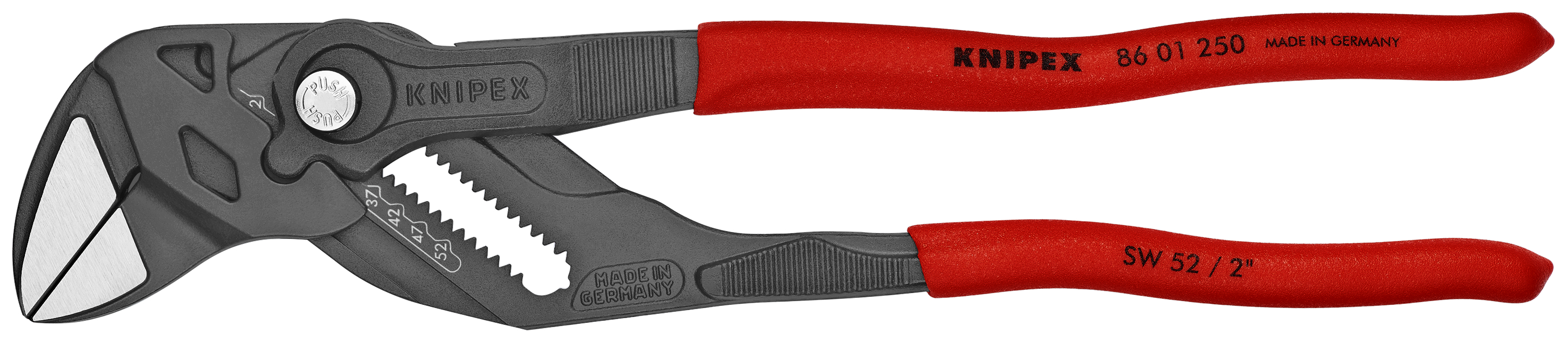 Kìm mỏ lết KNIPEX 86 01 250 SB cán bọc nhựa nhám, bề mặt tôi đen trong dầu nhiều pha thumbnail 3